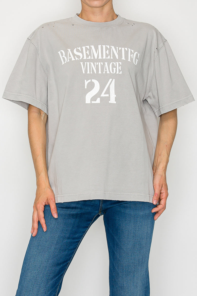 Vintage Basement Varsity Tee