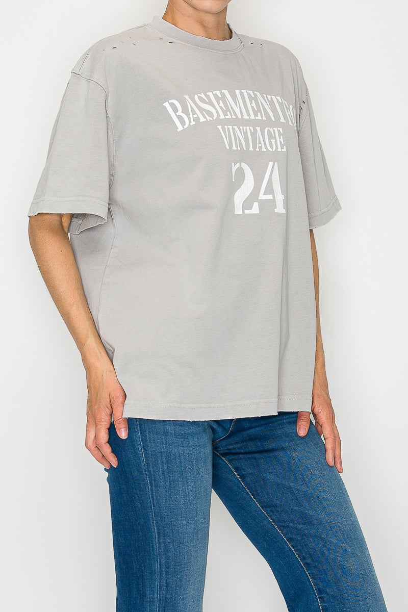 Vintage Basement Varsity Tee