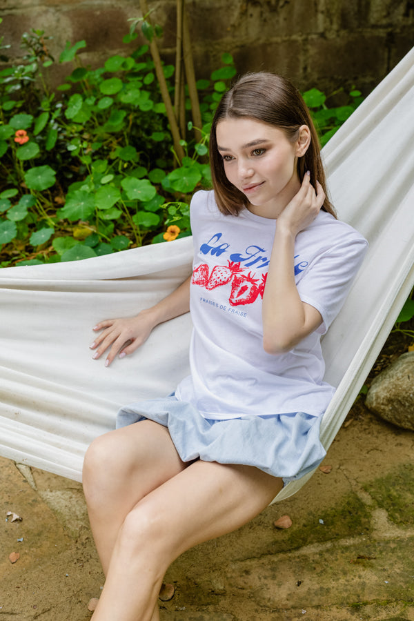 Strawberry Graphic Basic Tee